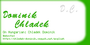 dominik chladek business card